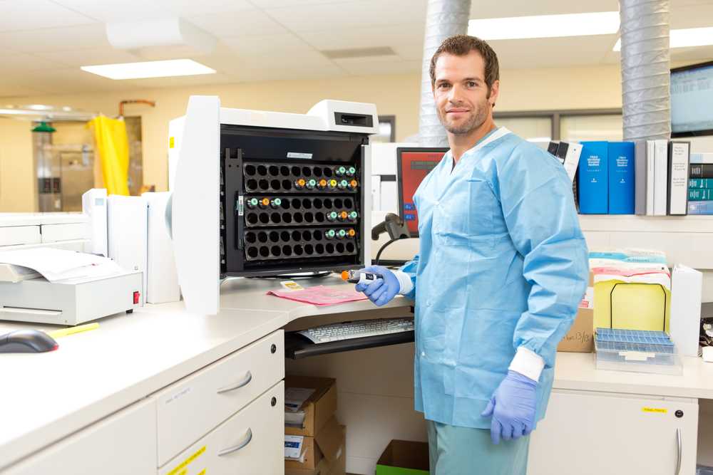 Hematology Analyzer Machine Identifying COVID-19